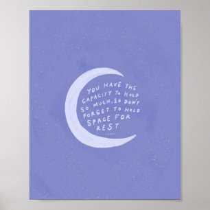 Hold Space for Rest - Purple Bedroom Decor