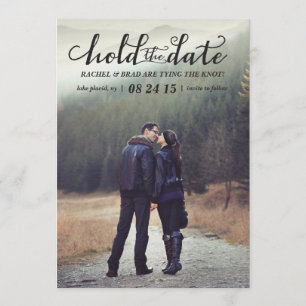 Hold the Date photo save the date card