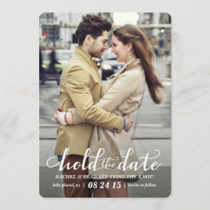 Hold the Date photo save the date card