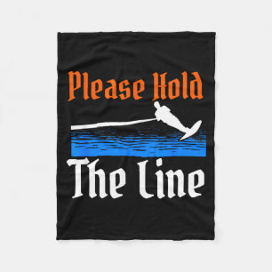 Hold the line water skiing wave lover ski rope  fleece blanket