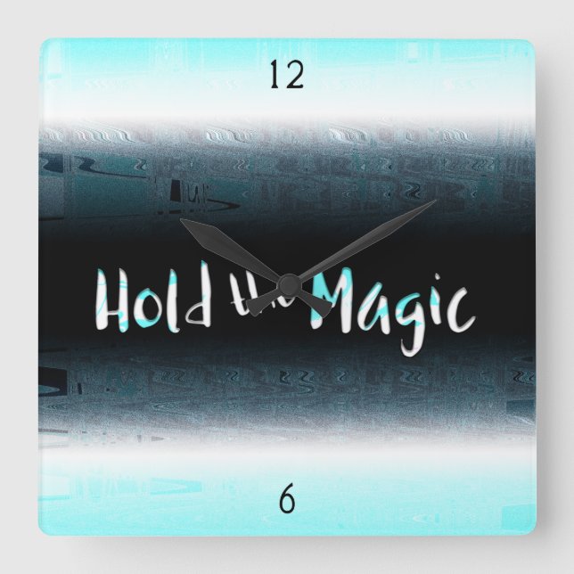 Hold the Magic Square Wall Clock (Front)