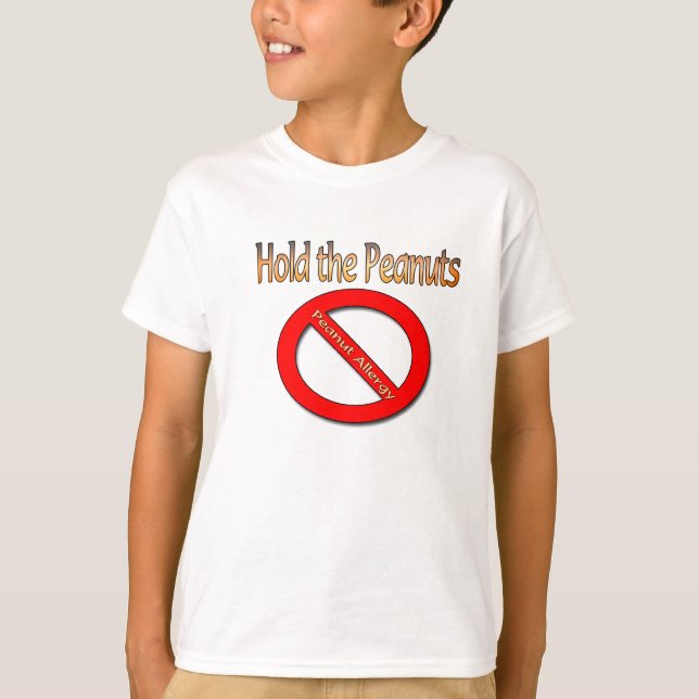 Hold the Peanuts Peanut Allergy Shirt (Front)