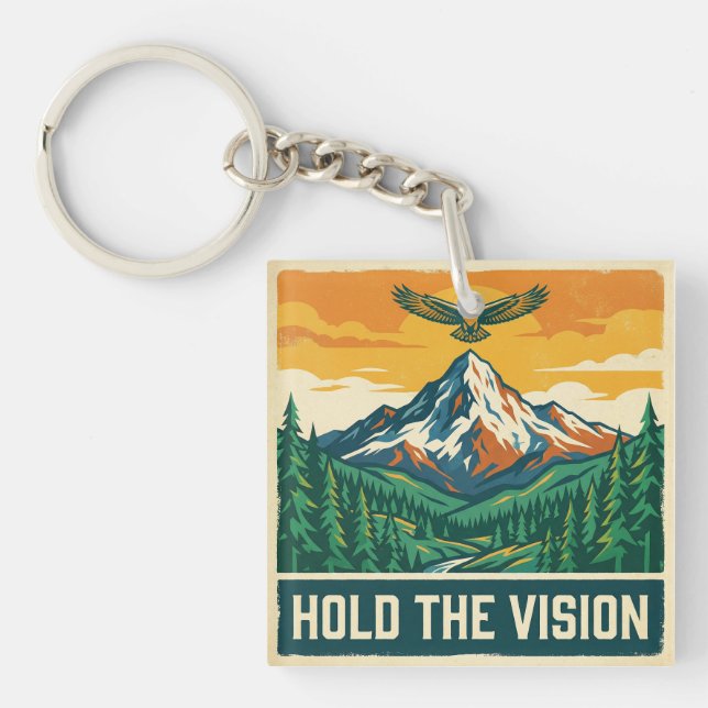 Hold The Vision Key Ring (Front)
