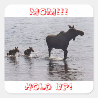Hold Up!!! Moose Stickers