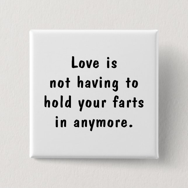 Hold Your Farts 15 Cm Square Badge (Front)