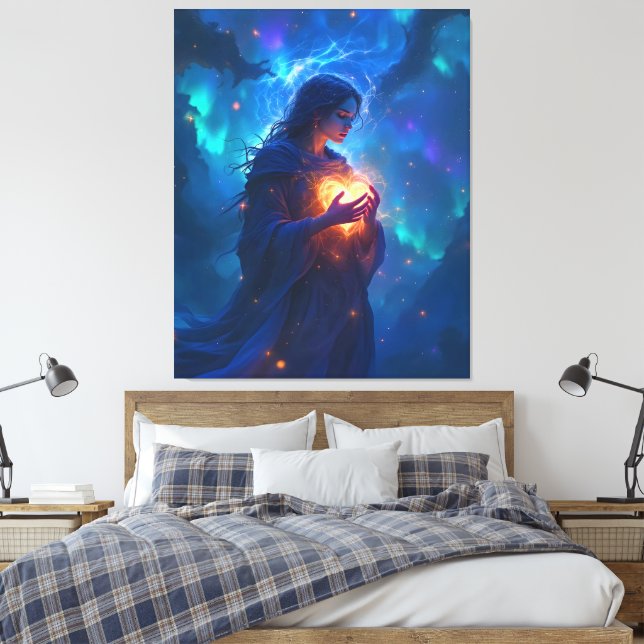 Hold your heart forever, I miss you  Canvas Print (Insitu(Bedroom))