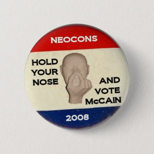 Hold Your Nose And Vote 6 Cm Round Badge