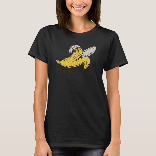 Holden Beach NC Banana Peeling Well Summertime Vac T-Shirt (Front)