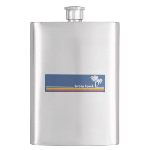 Holden Beach North Carolina Hip Flask