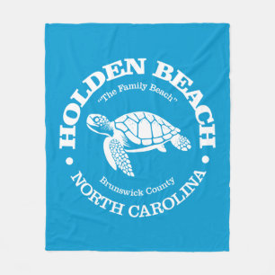 Holden Beach (sea turtle) Fleece Blanket