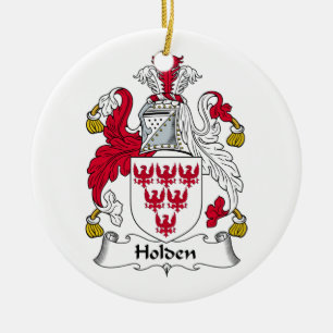Holden Family Crest Ceramic Tree Decoration