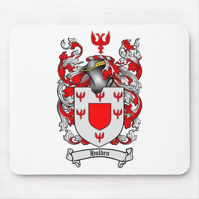HOLDEN FAMILY CREST -  HOLDEN COAT OF ARMS MOUSE MAT (Front)