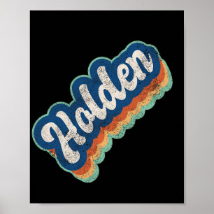 Holden First Name Boy Vintage Style 70s 80s Person Poster