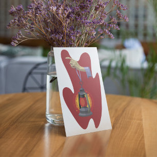 Holding A Lantern Invitation