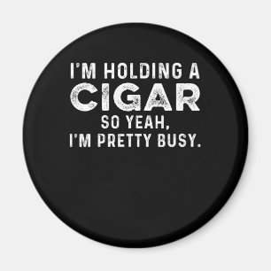 Holding Cigar Smoker Humidor Tobacco Cigars Lover  Magnet