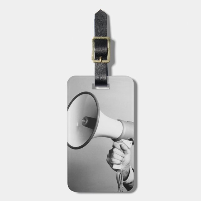 Holding Hand Luggage Tag (Front Vertical)