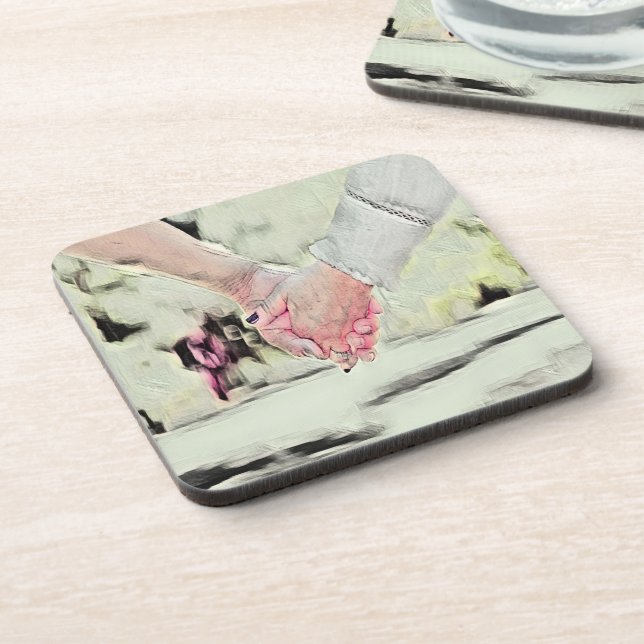 Holding hands coaster (Left Side)