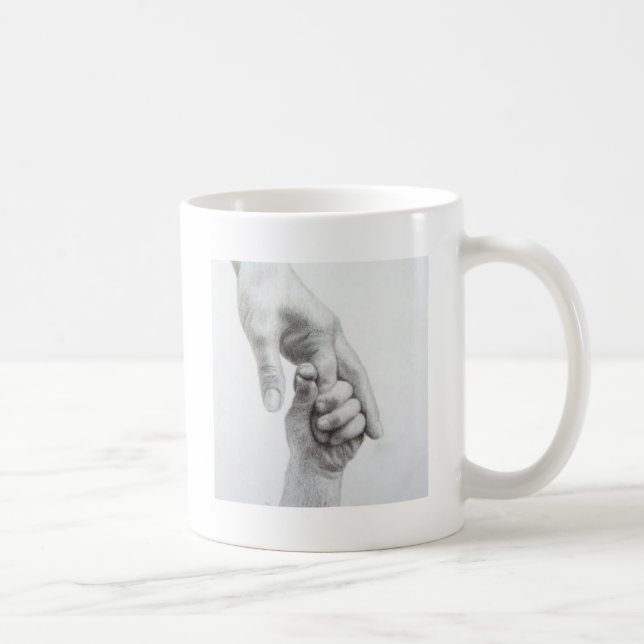 Holding hands coffee mug (Right)