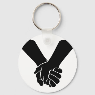 Holding Hands Key Ring