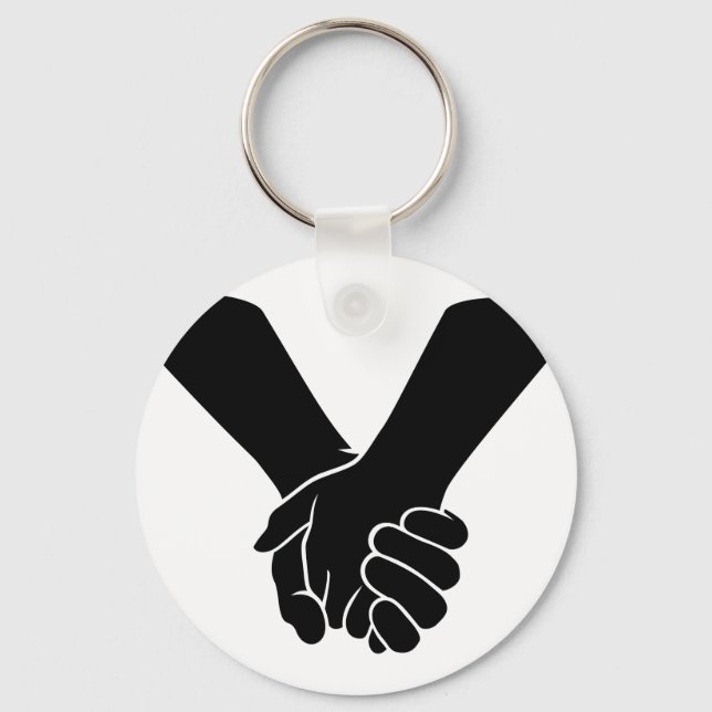 Holding Hands Key Ring (Front)