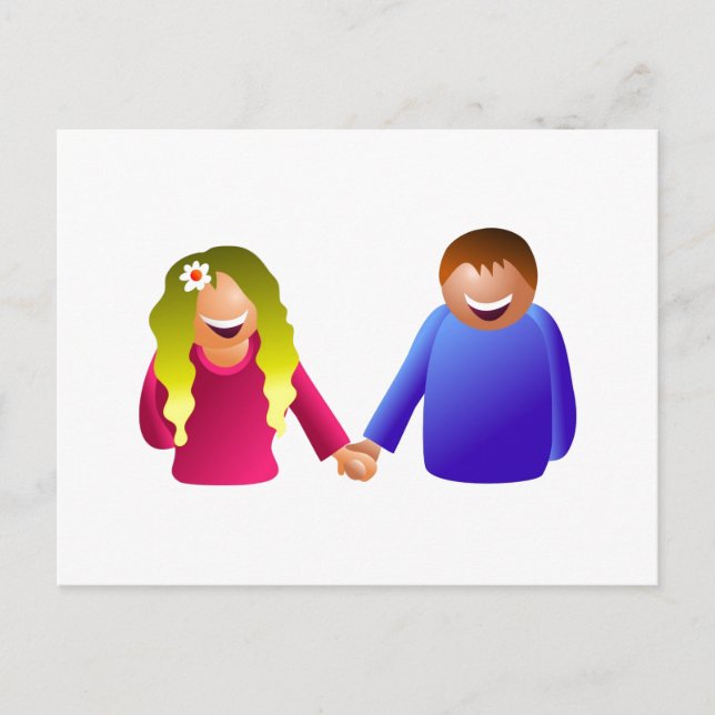 Holding Hands Postcard (Front)