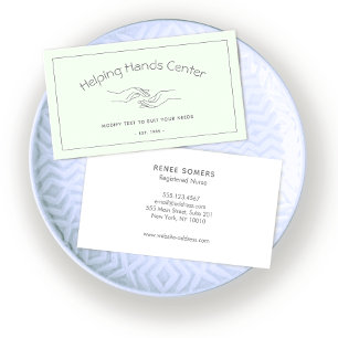 Holding Hands Social Worker Caregiver Business Card