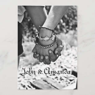 Holding Hands Wedding Invitation