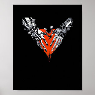 Holding Heart Classic Design Poster