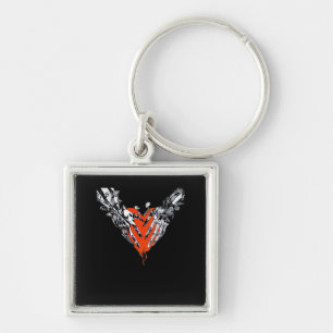 Holding Heart Classic Key Ring