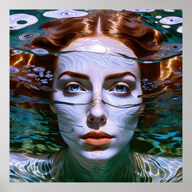 "Holding My Breath" - Women In Water Poster (Front)