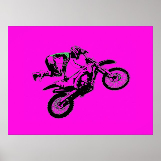 Holding On - Freestyle Motocross Stunt Poster (Front)