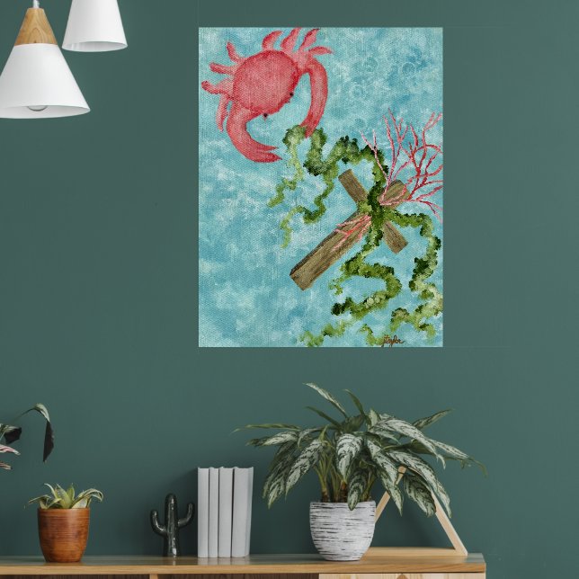 Holding onto the cross  poster (Living Room 1)