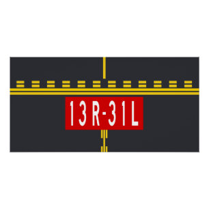 Holding Point Marking 13R-31L Poster