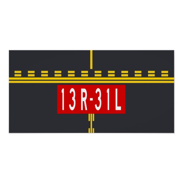 Holding Point Marking 13R-31L Poster (Front)