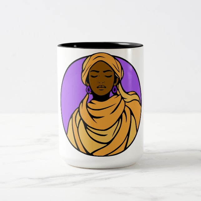 “Holding Space” Two-Tone Mug, 15 oz Two-Tone Coffee Mug (Center)