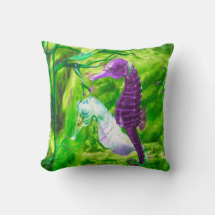 Holding Tails Throw Pillow