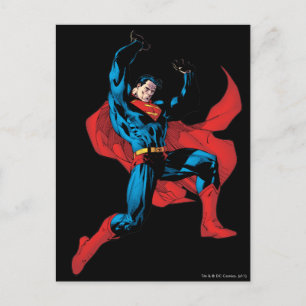 Holding up a heavy object postcard