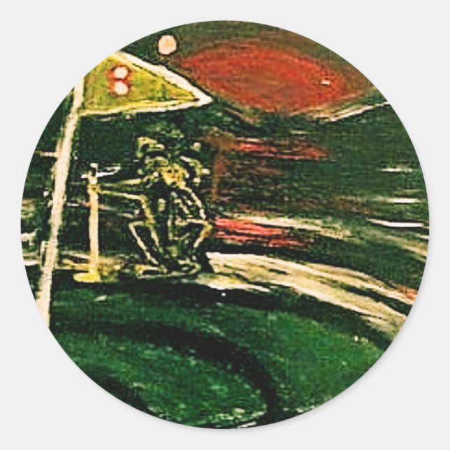 HOLE 8 CLASSIC ROUND STICKER (Front)