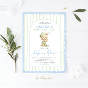 Hole in One 1st Birthday Invitation