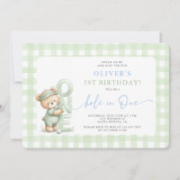 Hole In One Birthday Invitation
