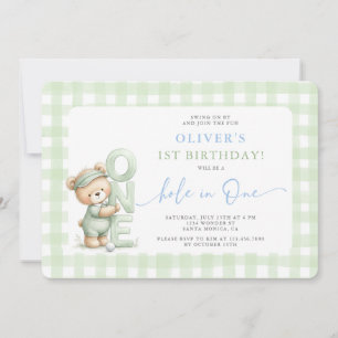 Hole In One Birthday Invitation