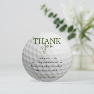 Hole in one boy birthday  thank you card
