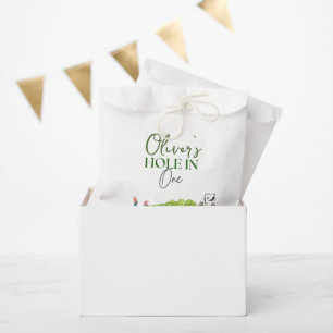 Hole in one boy first birthday  favour bags