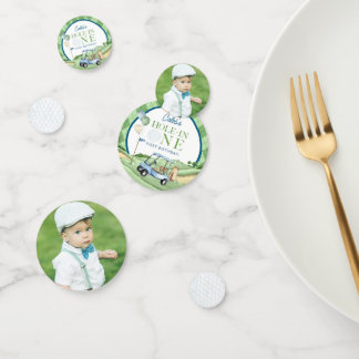 Hole In One Boy Golf First Birthday Par-Tee Confetti