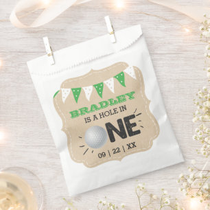 Hole In One Boys Golf 1st Birthday Par-tee Favour Bags