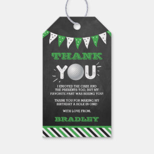 Hole In One Boys Golf 1st Birthday Par-tee Gift Tags