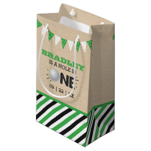 Hole In One Boys Golf 1st Birthday Par-tee Small Gift Bag
