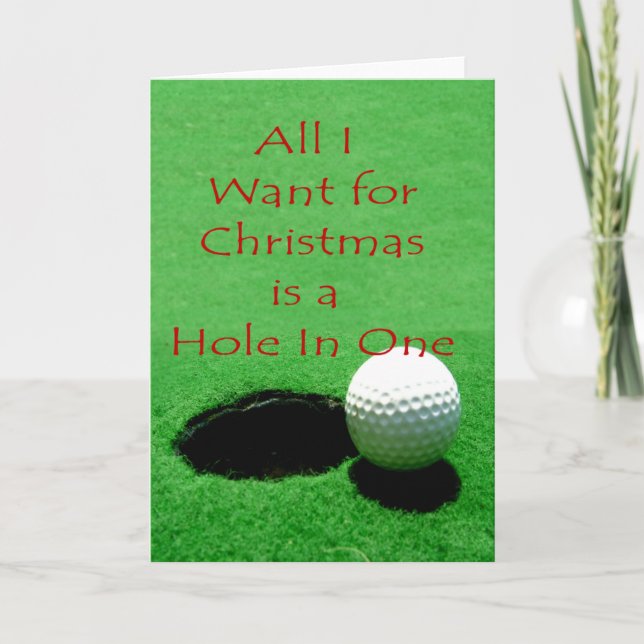 Hole In One Christmas Card (Front)