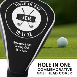 Hole in One Classic Golfer Custom Award Golf Clubs Head Cover