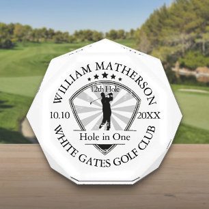 Hole in One Classic Personalised Golf Acrylic Award